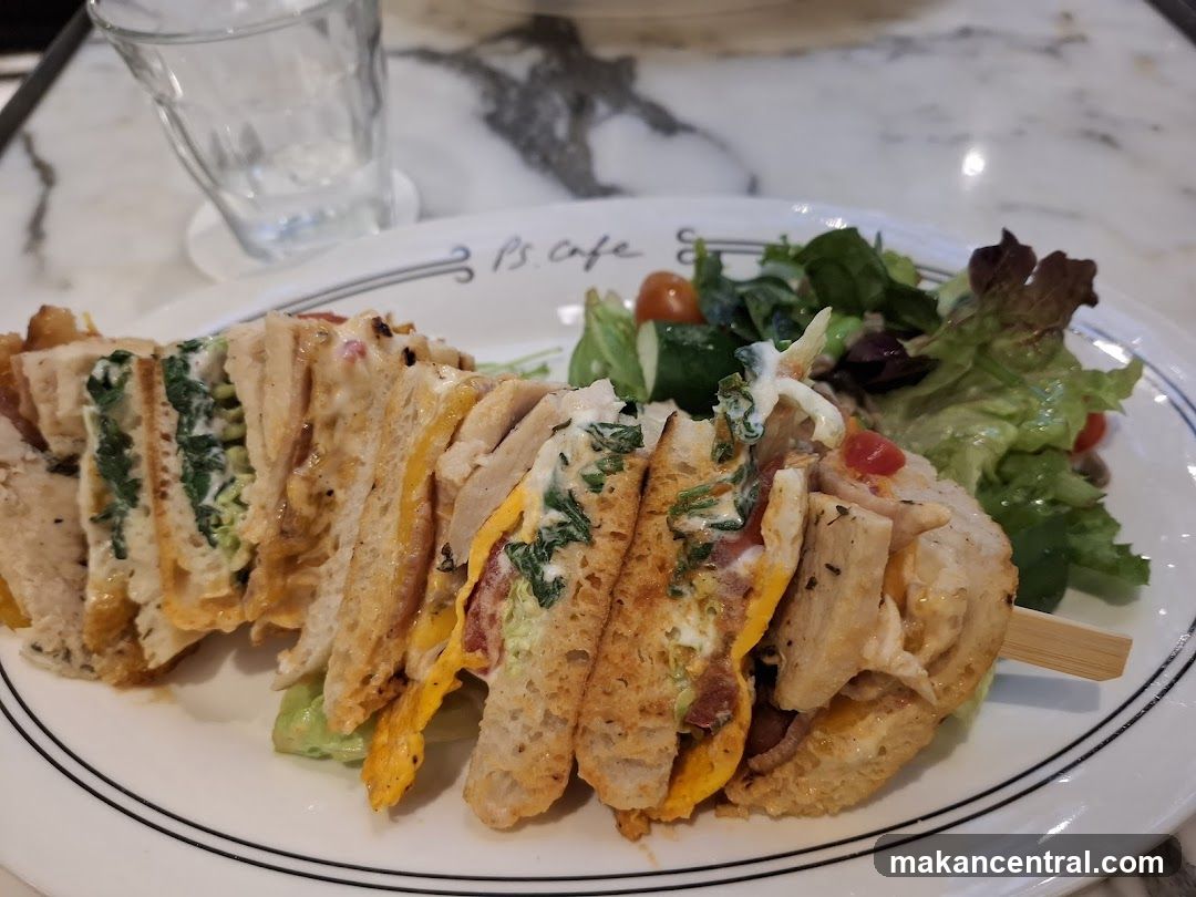 Club Sandwich with Salad