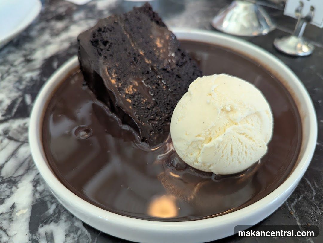 Chocolate Cake with Ice Cream