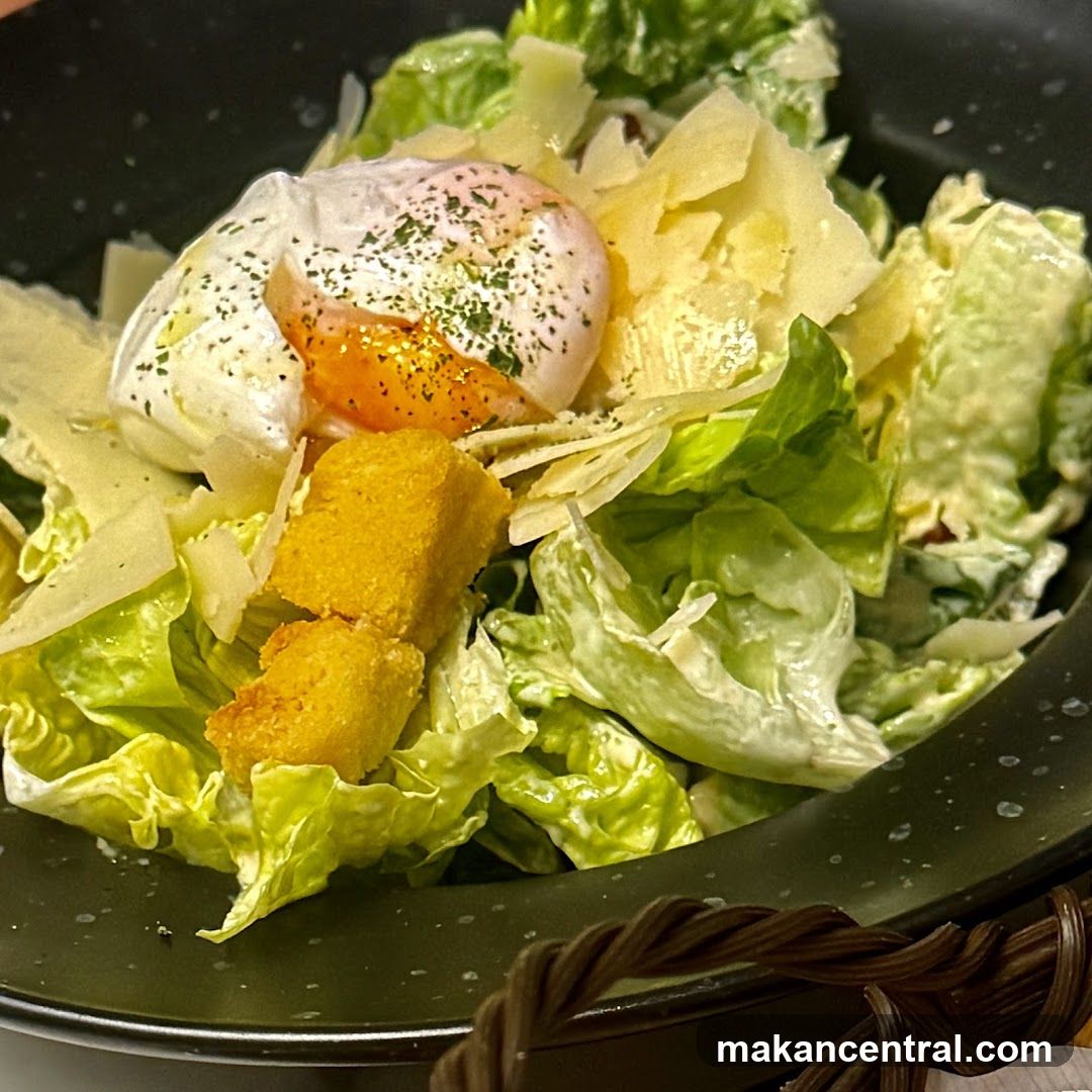 Caesar Salad with Poached Egg