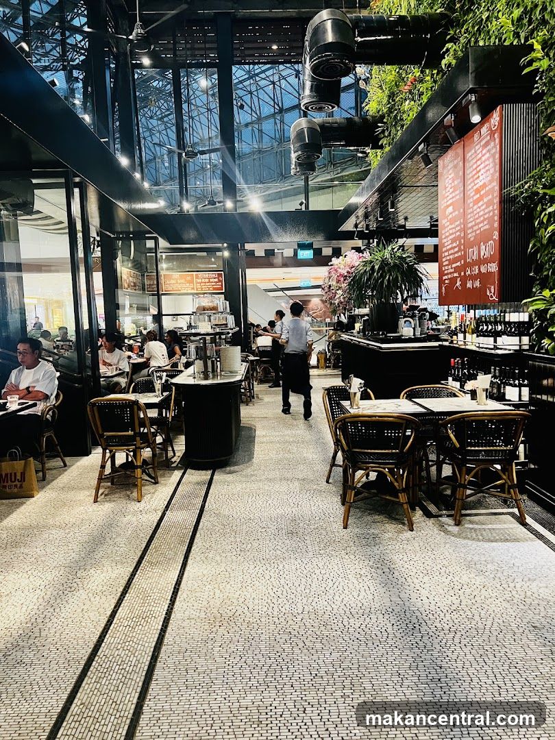 Restaurant Interior with Menu