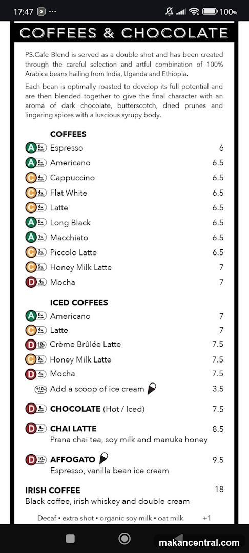 COFFEES & CHOCOLATE