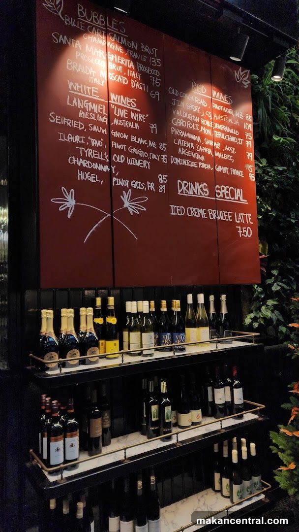 Wines and Drinks Menu