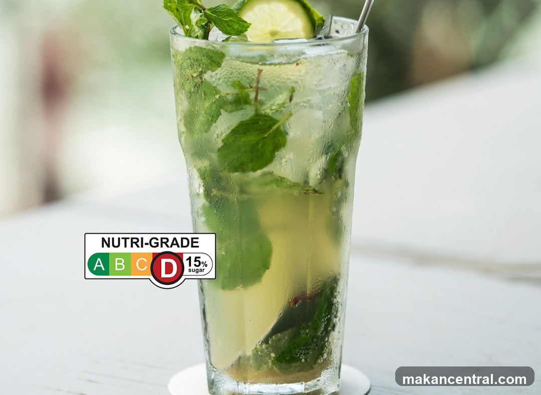 Refreshing Drink with Nutri-Grade Label
