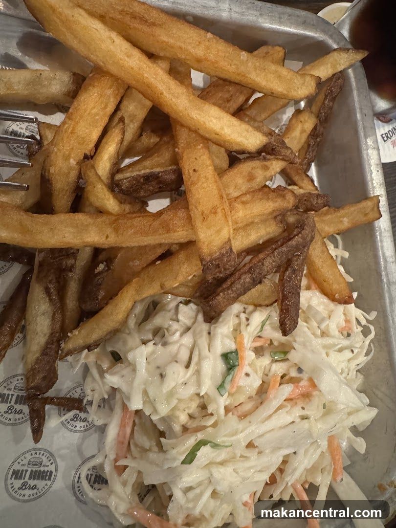 French Fries and Coleslaw