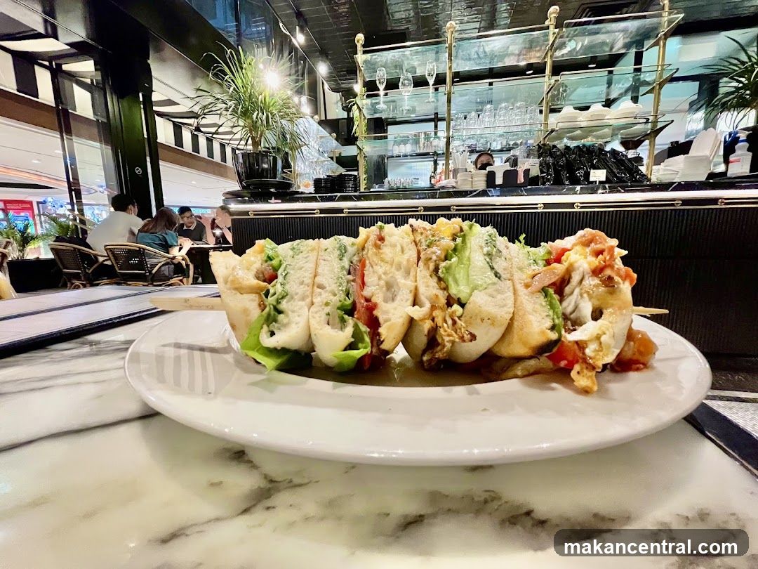 Sandwich on a plate