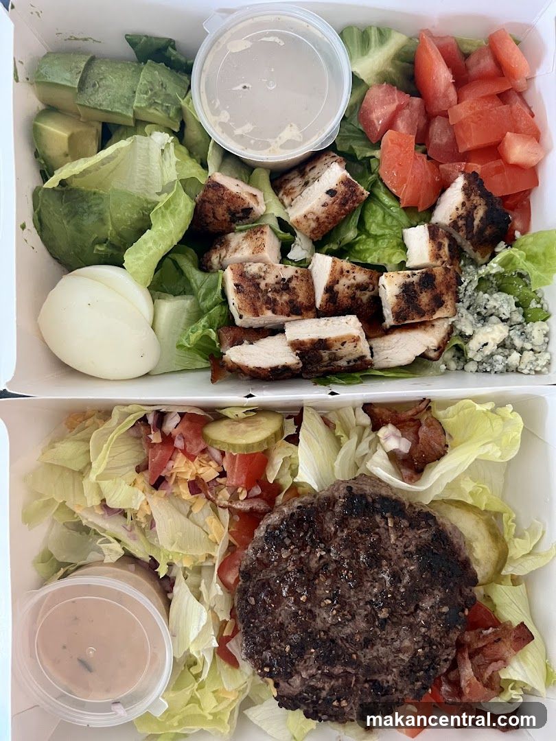 Two Takeout Salad Boxes