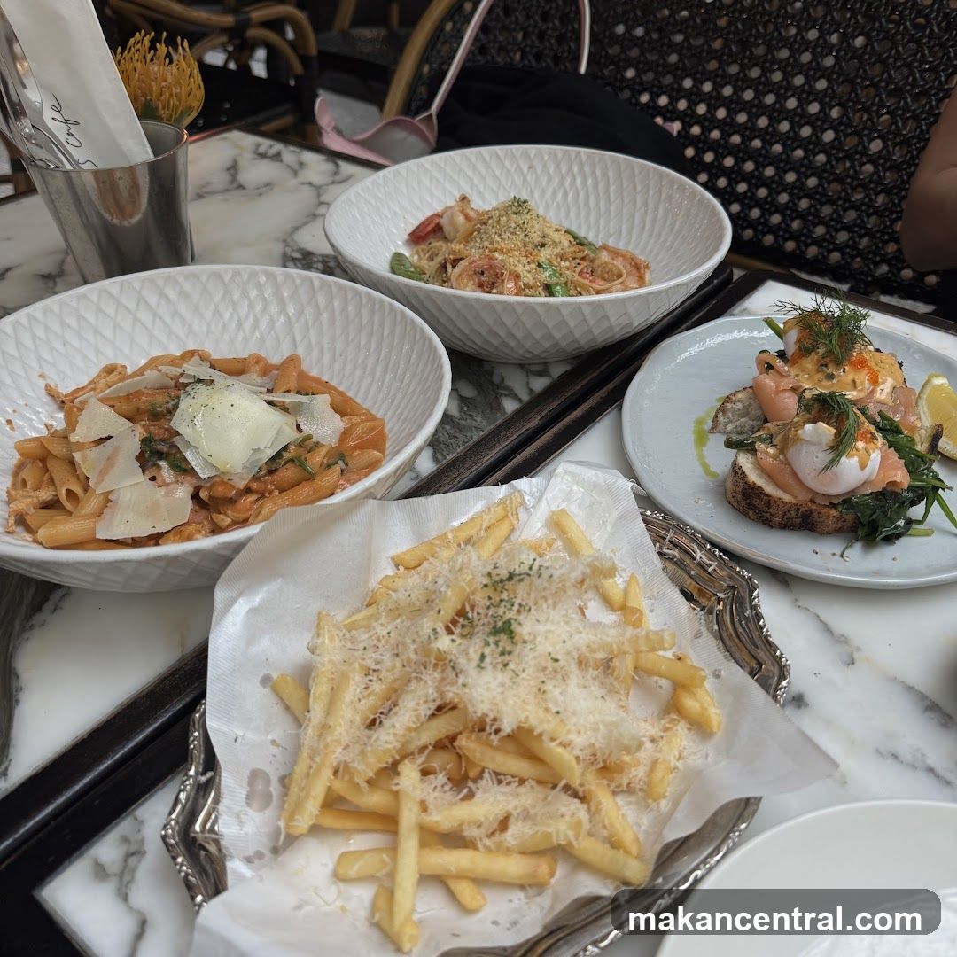 Table with various dishes