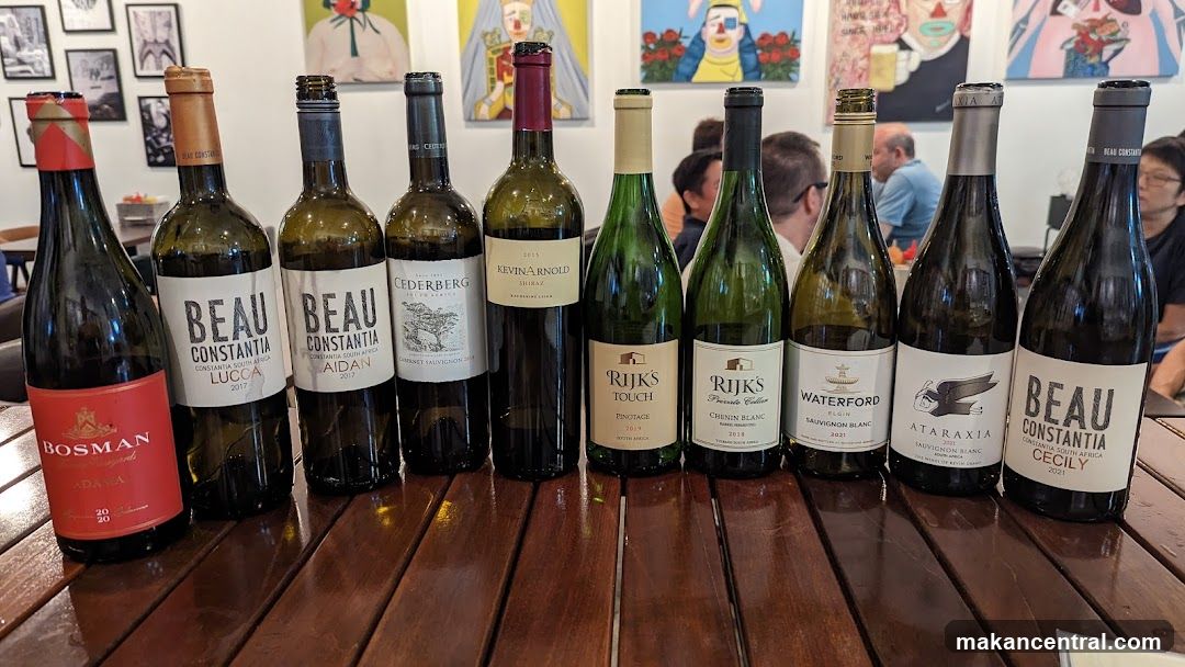 Wine Bottles on Table