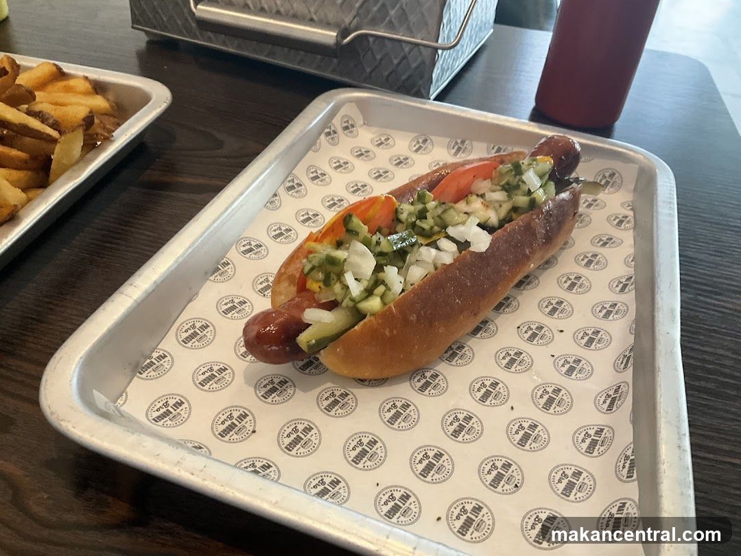 Hot Dog with Toppings and Fries