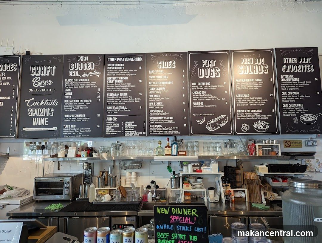 PHAT BURGER BRO. Menu