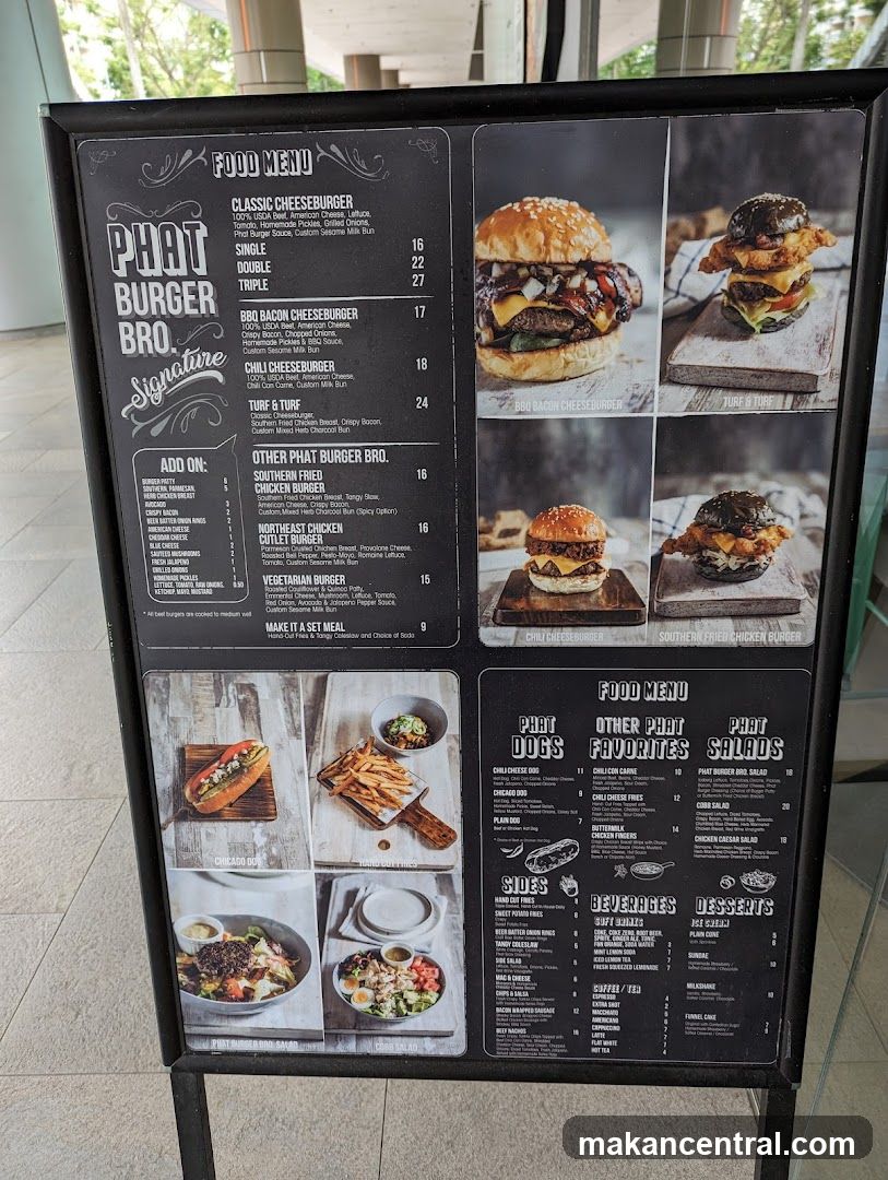 PHAT BURGER BRO. FOOD MENU