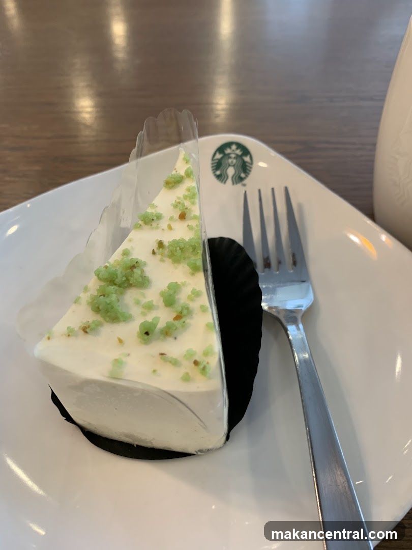 Slice of Cake with Starbucks Logo
