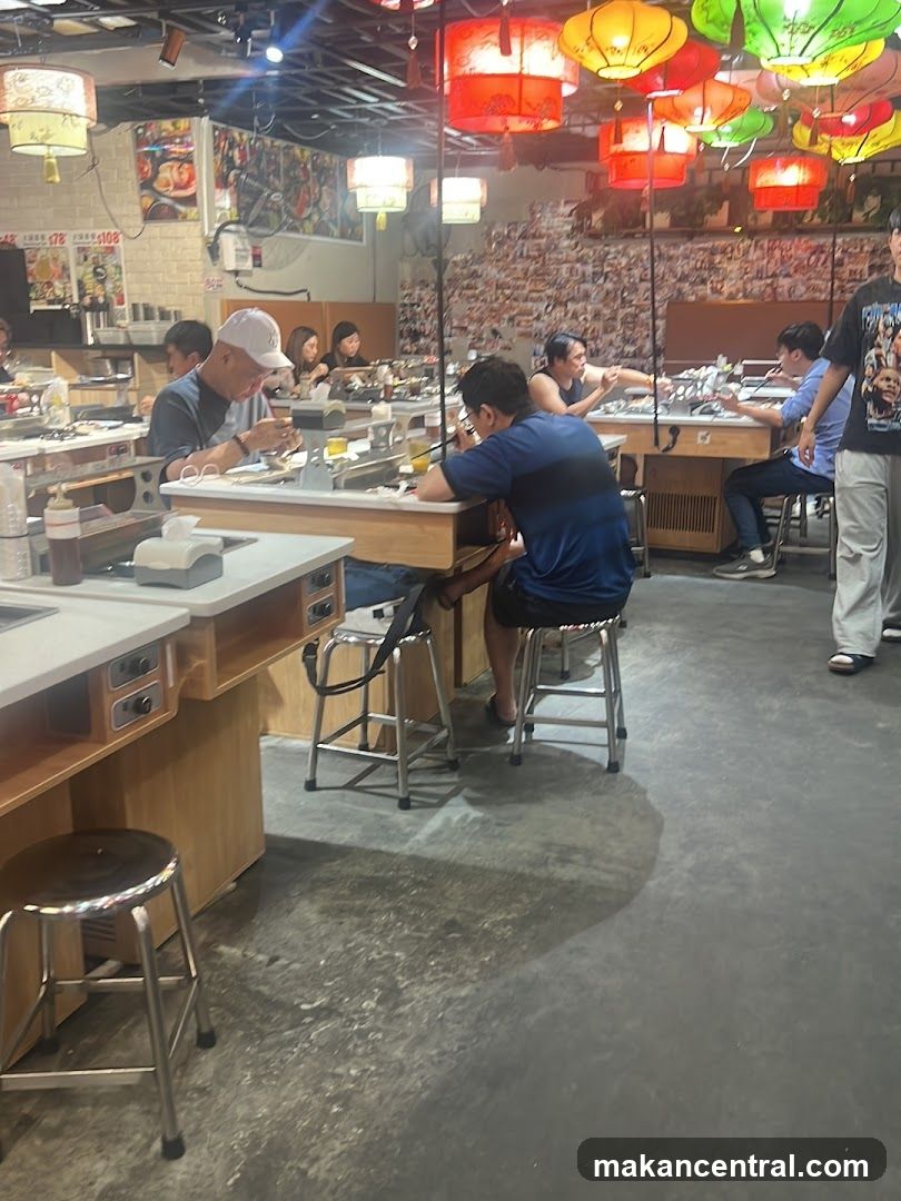 Restaurant Interior with Diners