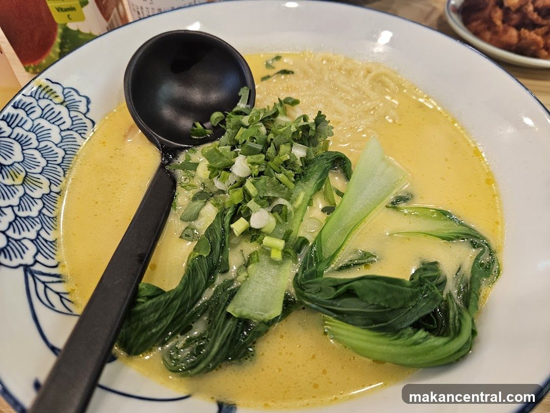 Noodle Soup with Bok Choy and Scallions