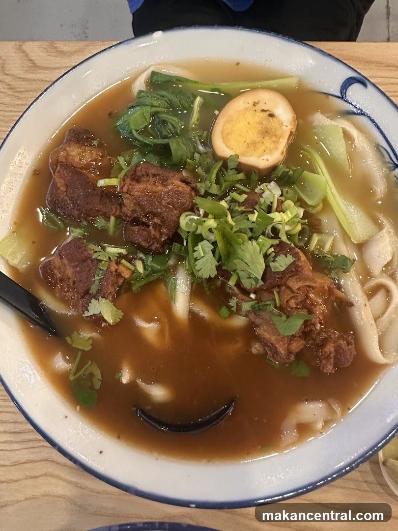 Noodle Soup with Pork Belly and Egg