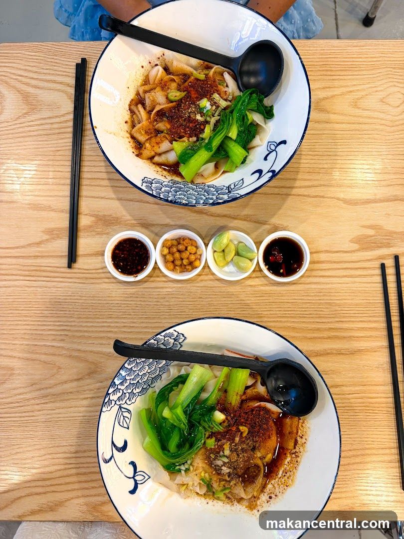 Noodle Dishes with Condiments