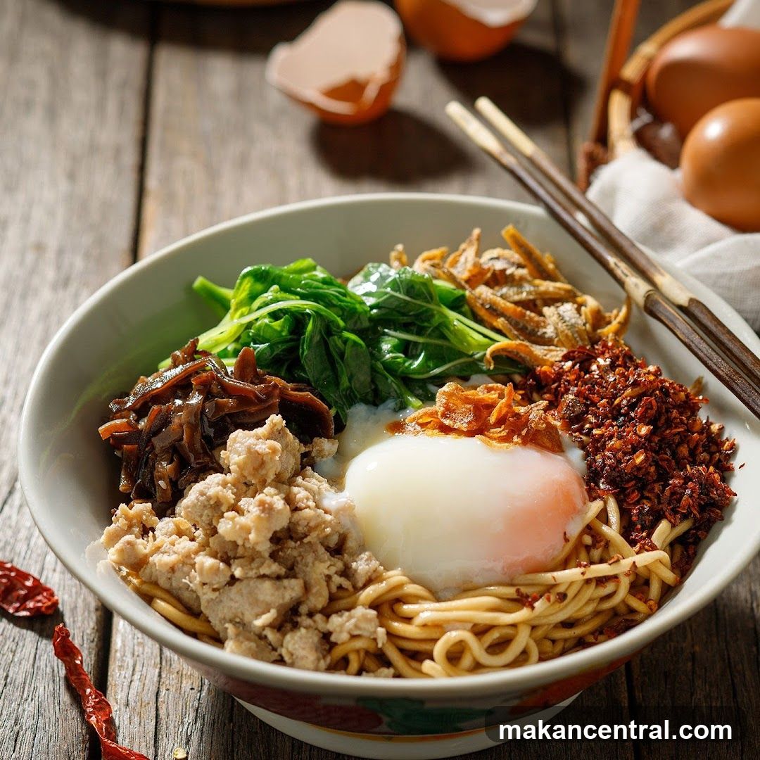 Noodle Bowl with Egg and Toppings