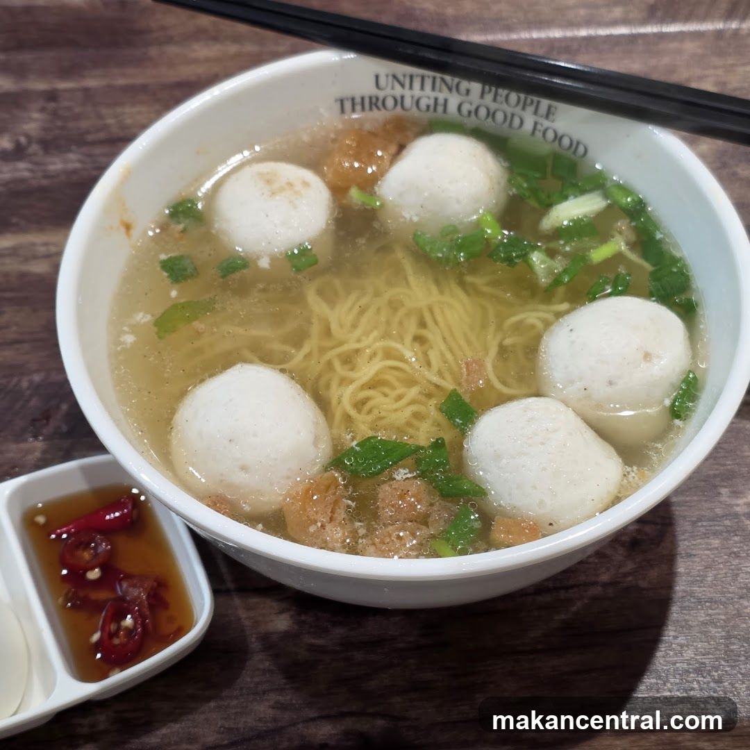 Noodle Soup with Fish Balls