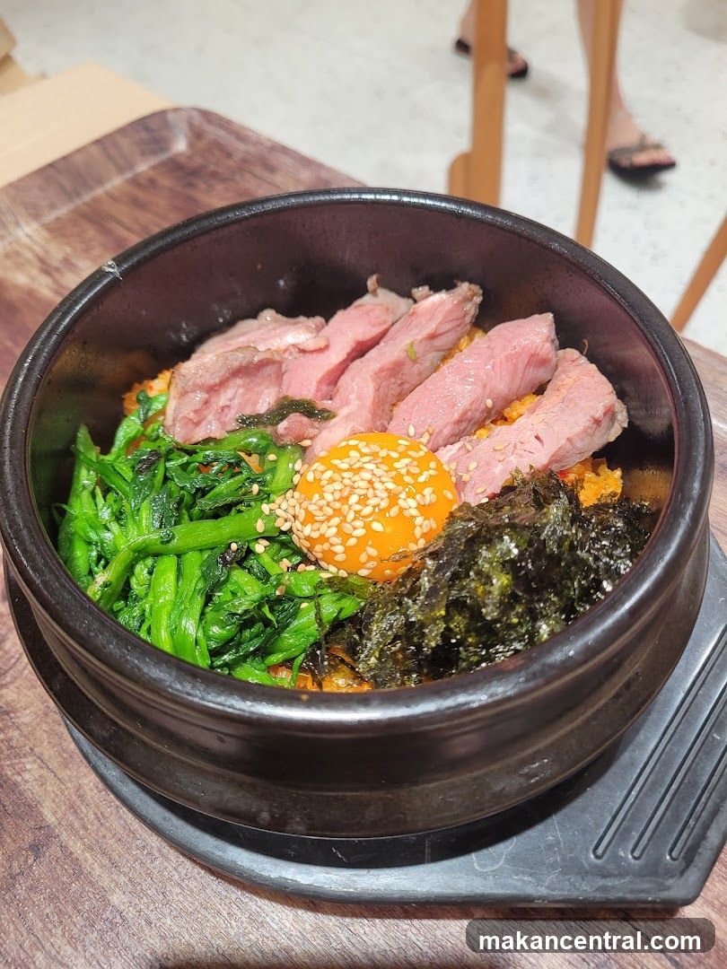 Bibimbap with Beef and Egg Yolk