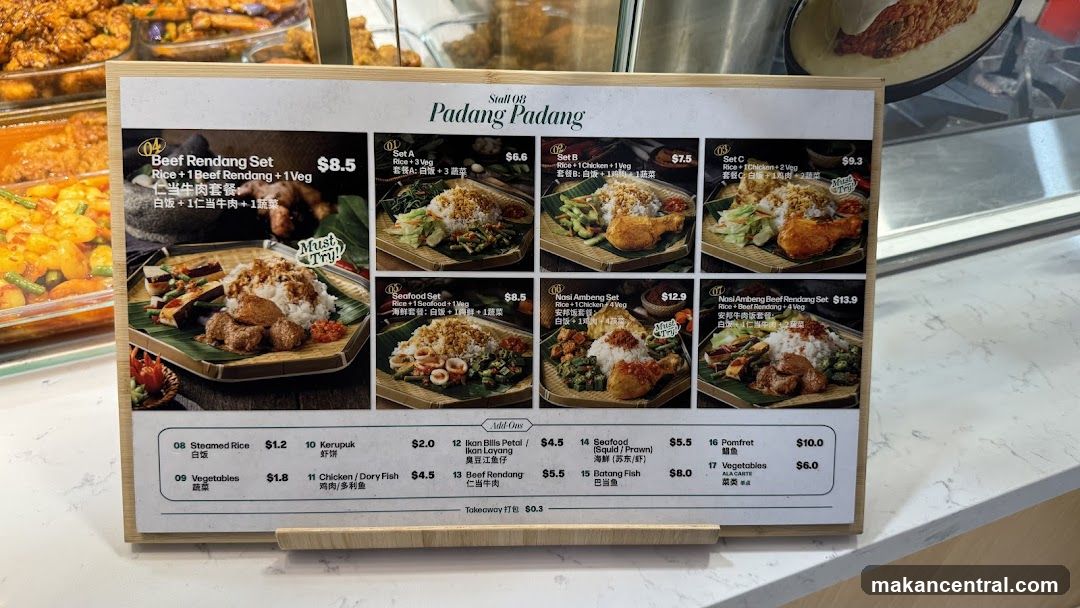 Padang Padang Menu