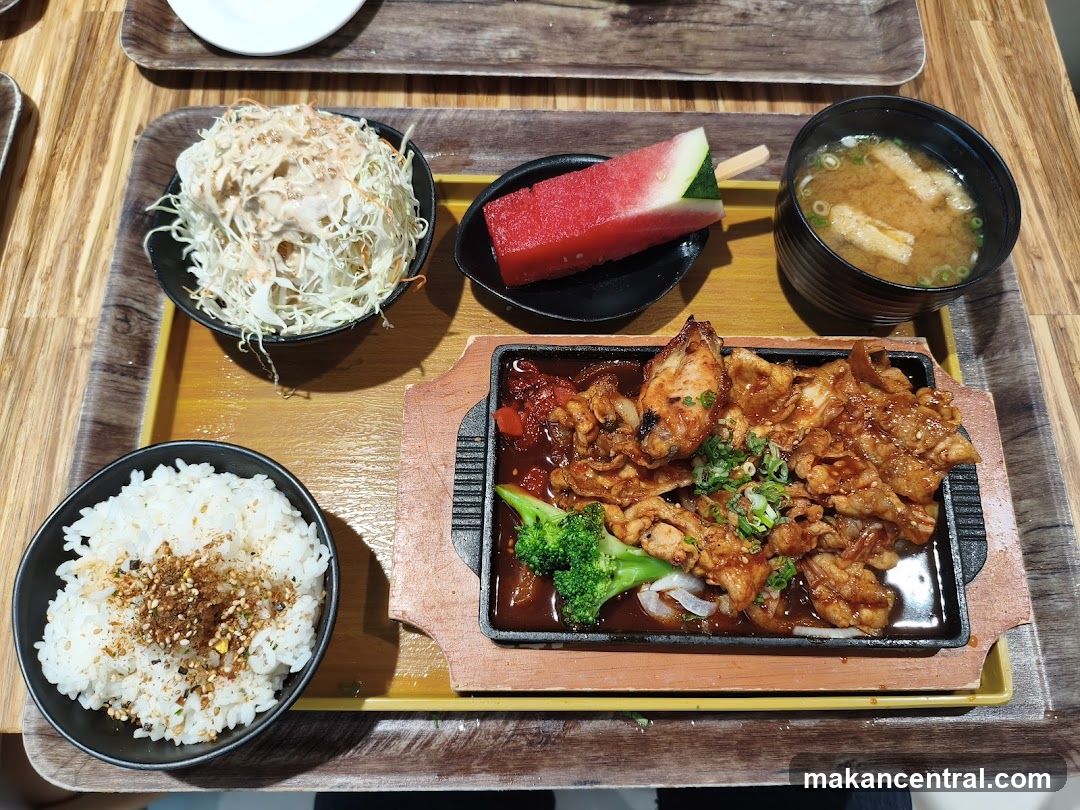 Sizzling Pork and Rice Set