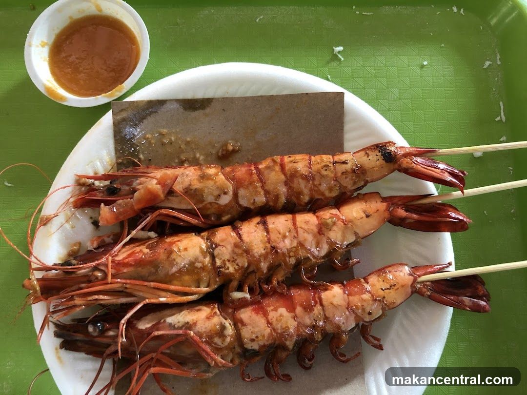 Grilled Prawns with Sauce