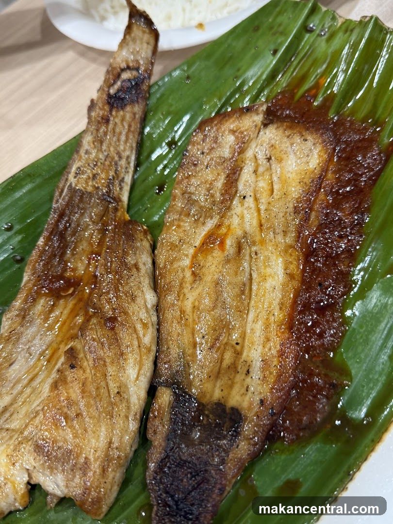 Grilled Fish on Banana Leaf