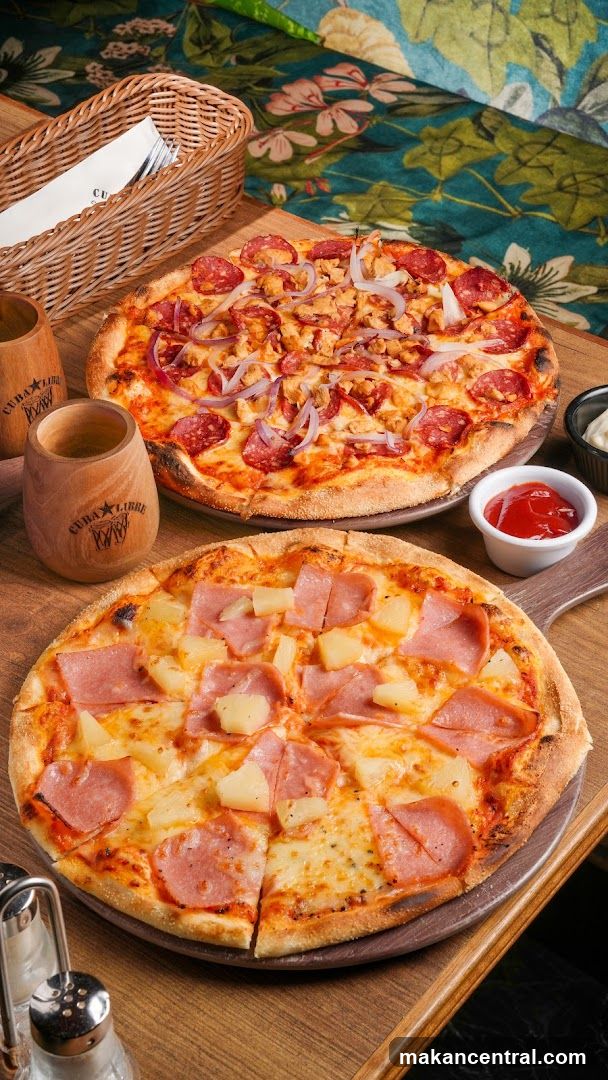 Two Pizzas on a Table