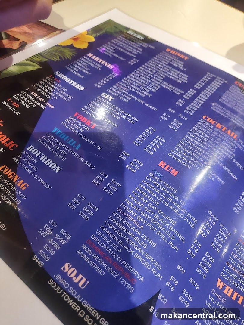 Drinks Menu