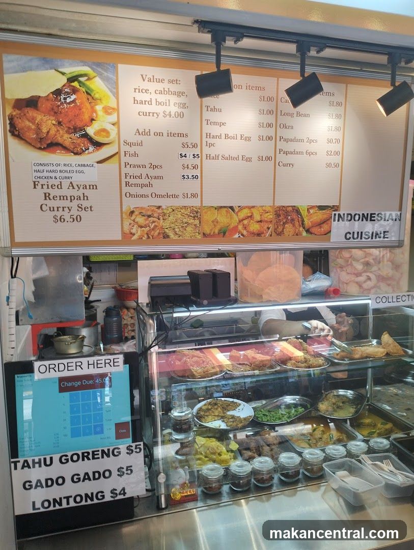Indonesian Cuisine Menu