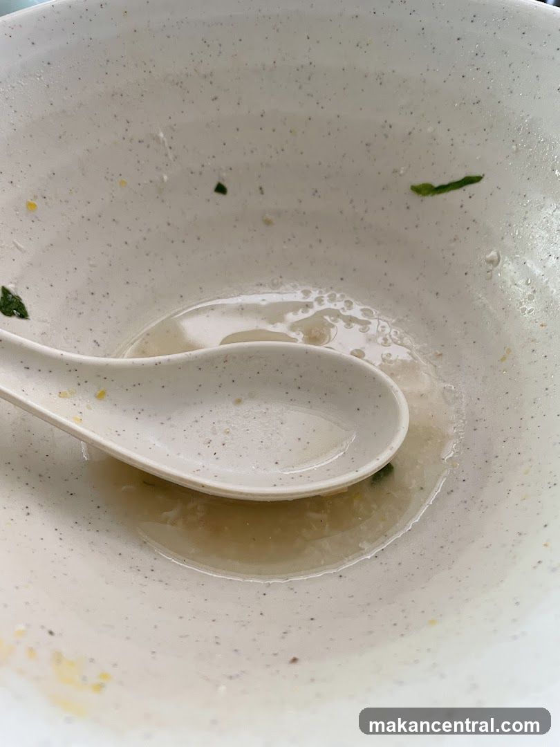 Empty Bowl with Spoon