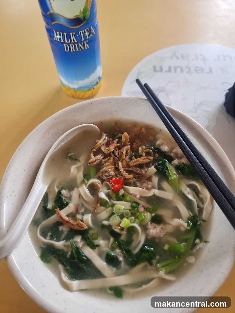 Noodle Soup and Milk Tea