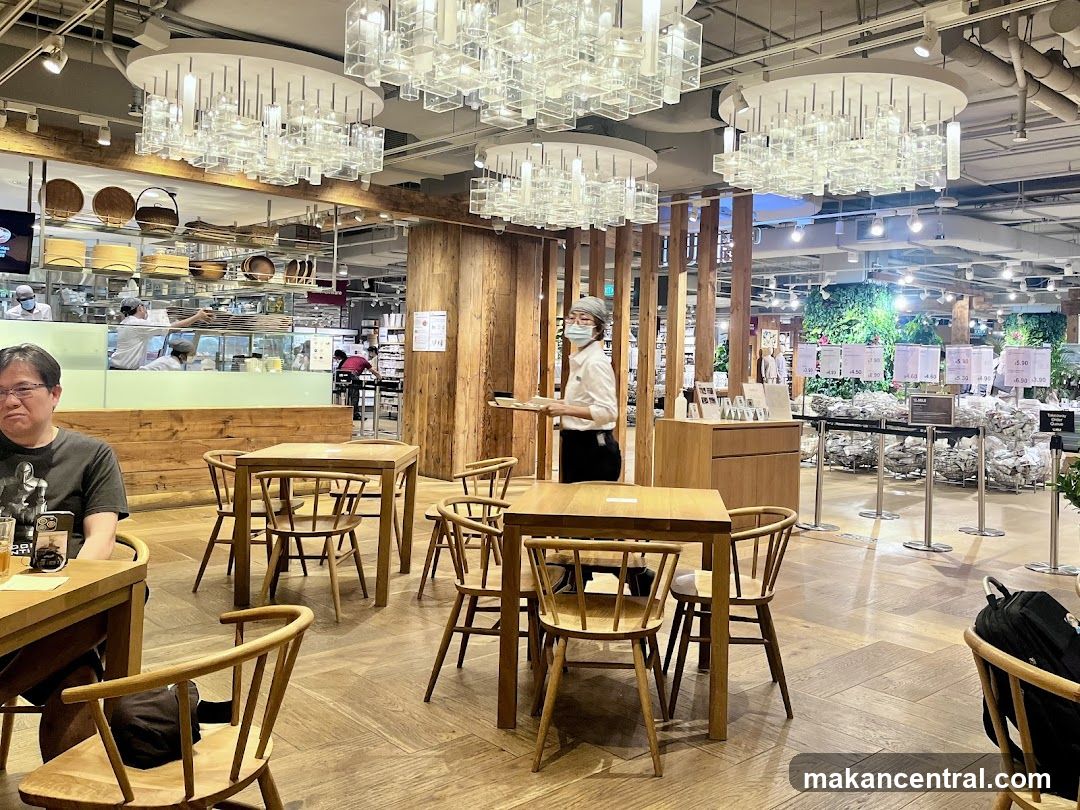 Cafe Interior with Seating and Display