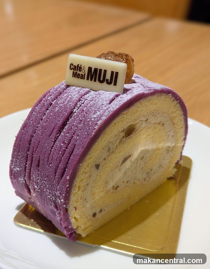 Purple Sweet Potato Roll Cake