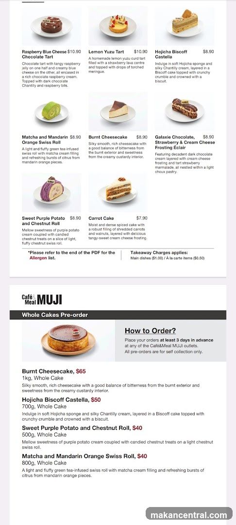 Cafe & Meal MUJI Whole Cakes Pre-order
