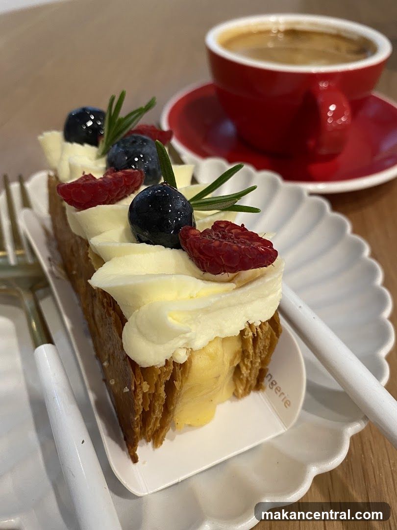 Mille-feuille with Berries and Coffee