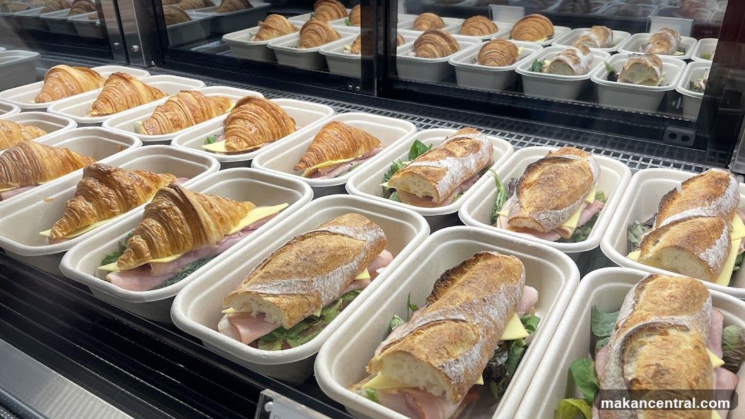 Pre-packaged sandwiches and croissants