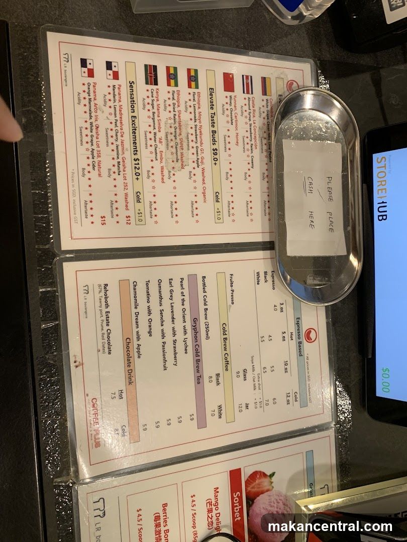 Coffee Plus Menu