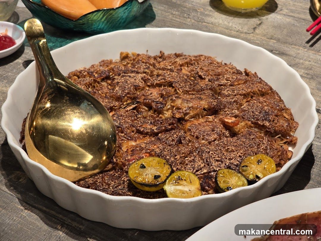 Baked Dish with Lime Slices