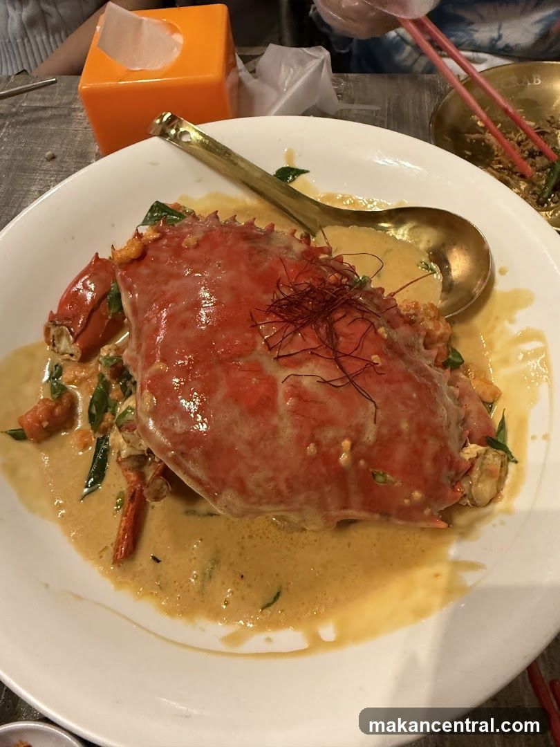 Crab dish with sauce