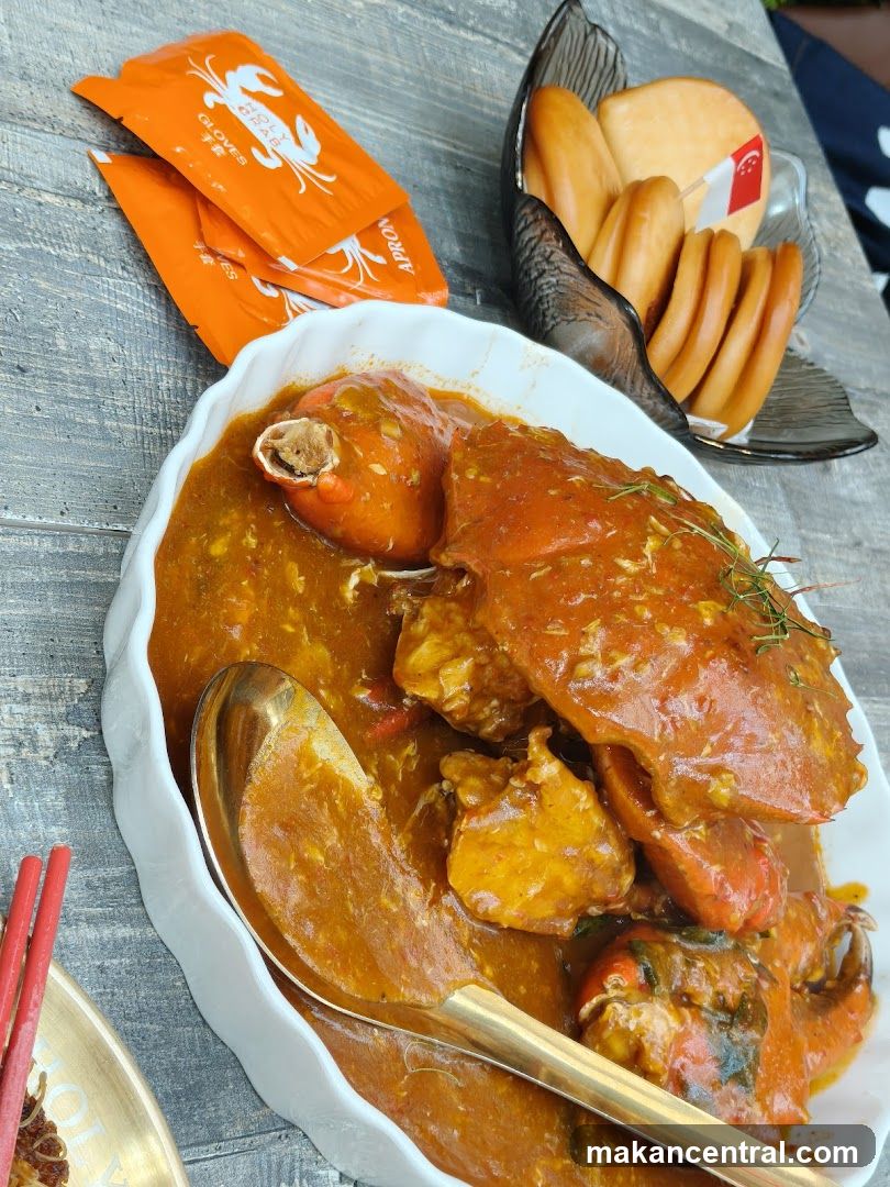 Crab dish with accompaniments