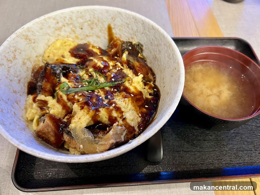 Unagi Donburi with Miso Soup