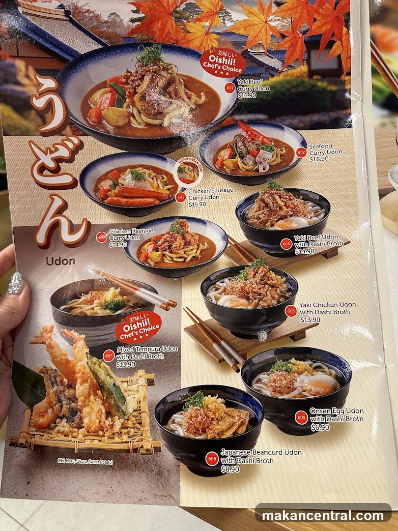 Udon Menu