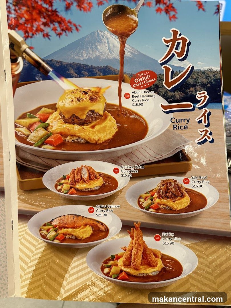 Curry Rice Menu