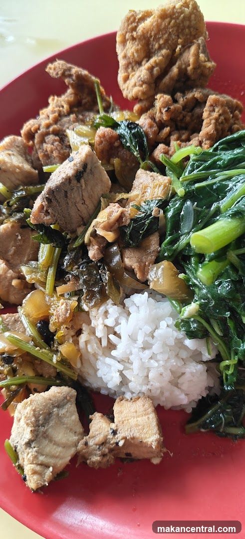 Rice with Braised Pork and Vegetables