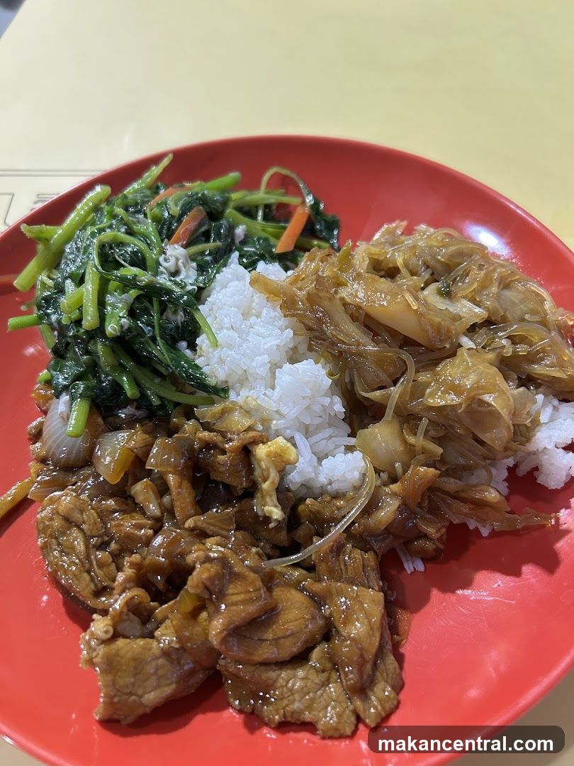 Plate of Rice with Three Toppings