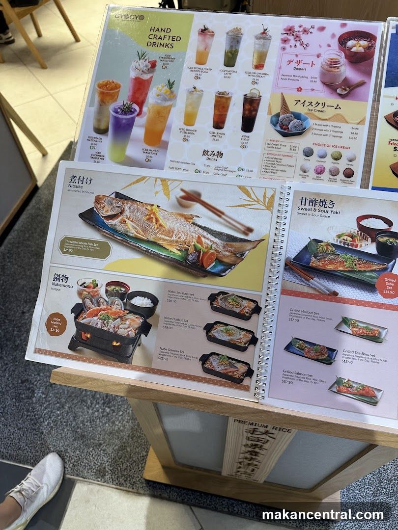 Gyogyo Menu