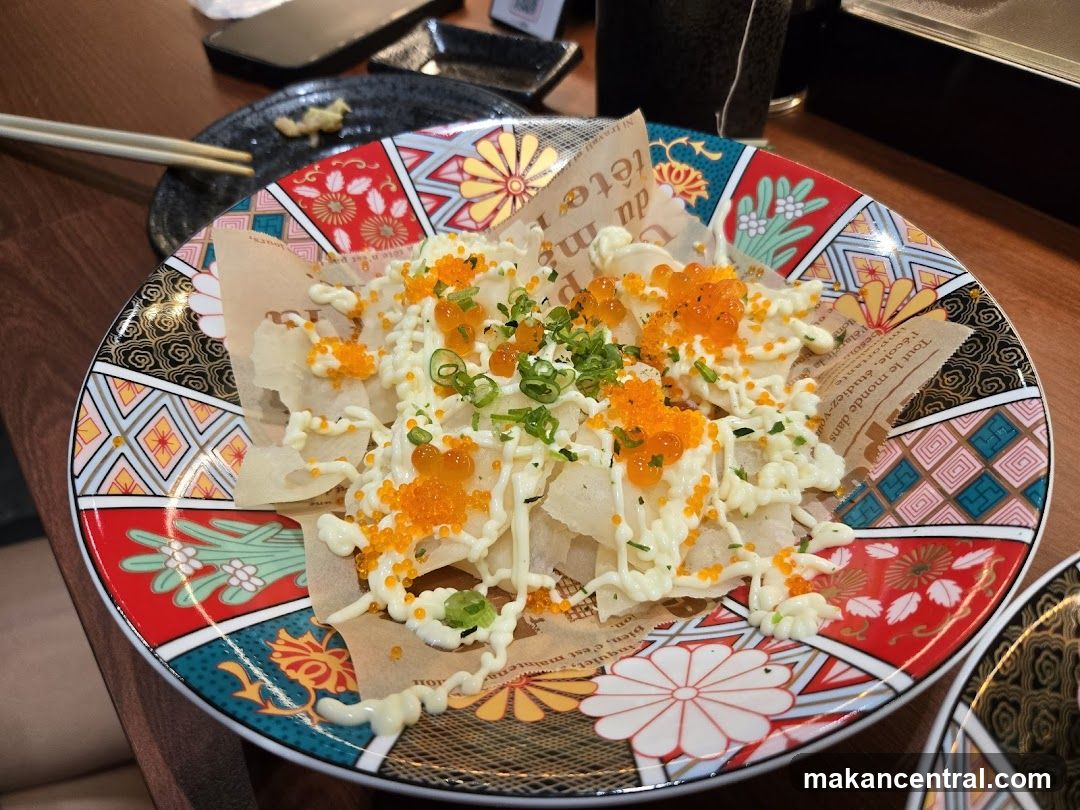 Japanese Dish with Roe and Mayonnaise