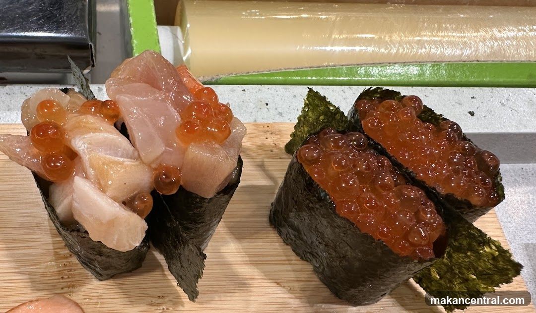 Sushi with Fish and Roe