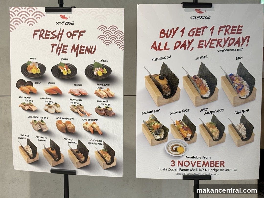 Sushi Menu and Promotion